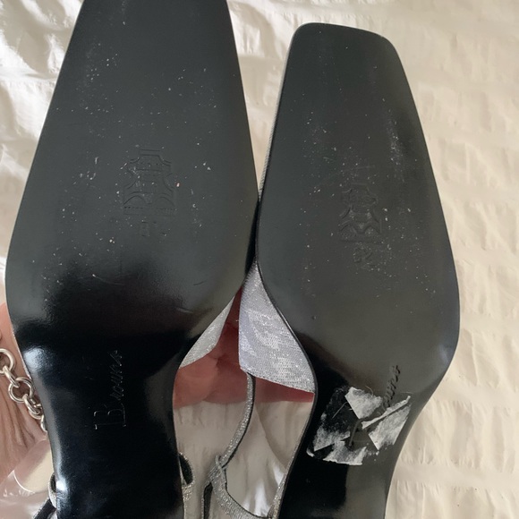 Browns couture silver women’s sling backs size 8.5 - Picture 9 of 14